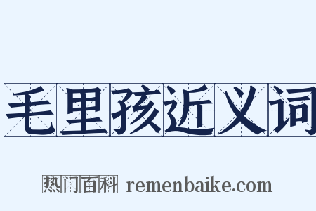 毛里孩近义词是什么意思的图片